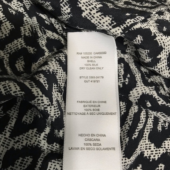 Joie Women's Gray Carita Blouse leopard print size Small T122 - Picture 7 of 8